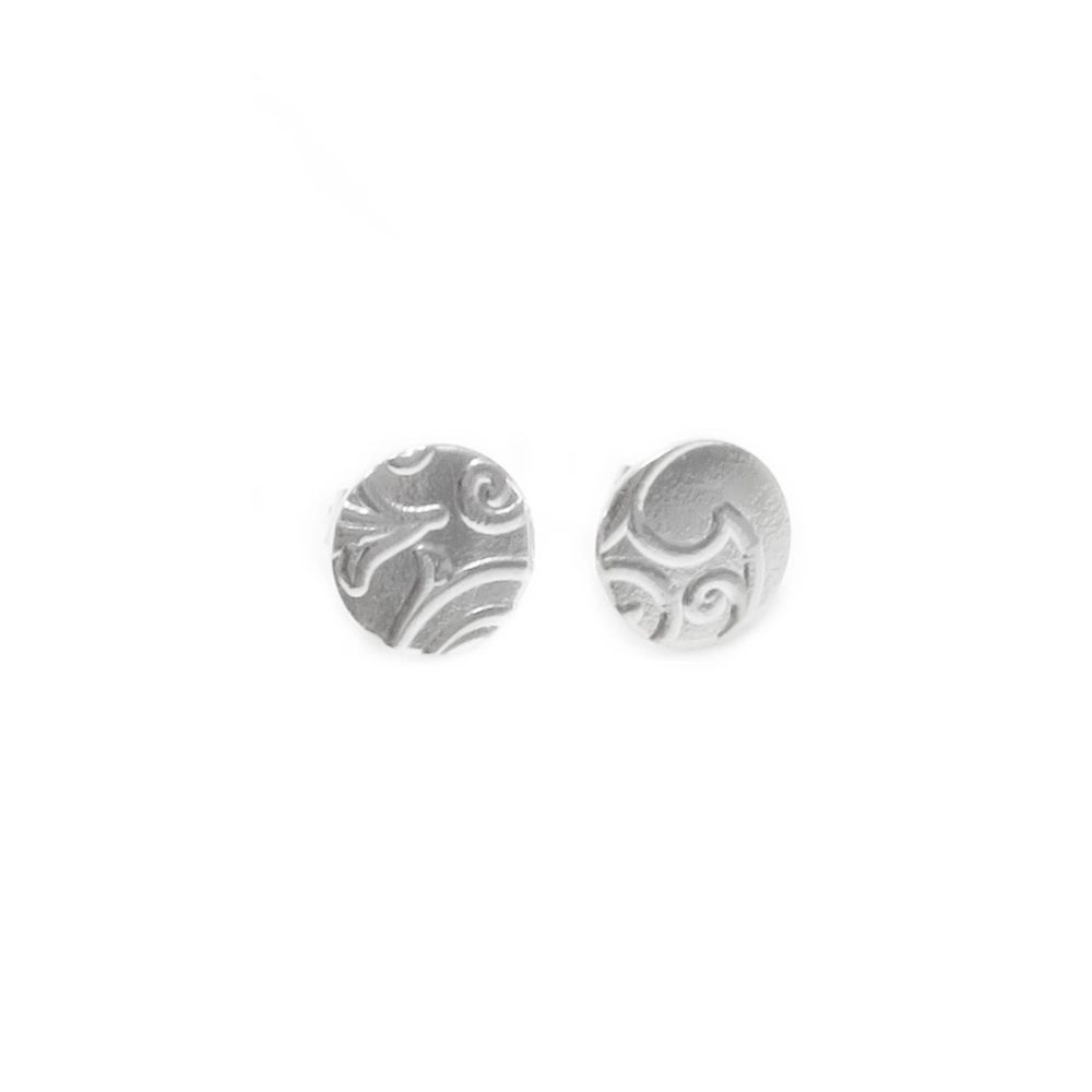 sterling silver floral earrings